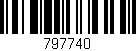 Código de barras (EAN, GTIN, SKU, ISBN): '797740'