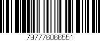 Código de barras (EAN, GTIN, SKU, ISBN): '797776066551'
