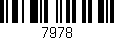 Código de barras (EAN, GTIN, SKU, ISBN): '7978'