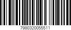 Código de barras (EAN, GTIN, SKU, ISBN): '7980320055511'