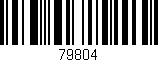 Código de barras (EAN, GTIN, SKU, ISBN): '79804'