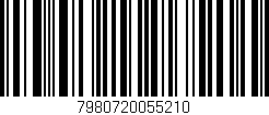 Código de barras (EAN, GTIN, SKU, ISBN): '7980720055210'