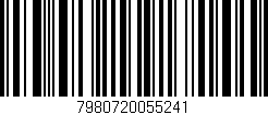 Código de barras (EAN, GTIN, SKU, ISBN): '7980720055241'
