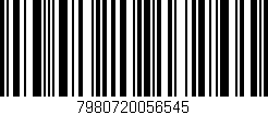 Código de barras (EAN, GTIN, SKU, ISBN): '7980720056545'