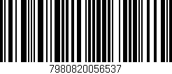 Código de barras (EAN, GTIN, SKU, ISBN): '7980820056537'