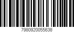 Código de barras (EAN, GTIN, SKU, ISBN): '7980920055638'