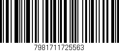Código de barras (EAN, GTIN, SKU, ISBN): '7981711725563'