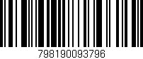 Código de barras (EAN, GTIN, SKU, ISBN): '798190093796'