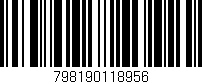 Código de barras (EAN, GTIN, SKU, ISBN): '798190118956'