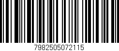 Código de barras (EAN, GTIN, SKU, ISBN): '7982505072115'