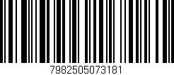 Código de barras (EAN, GTIN, SKU, ISBN): '7982505073181'