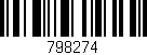 Código de barras (EAN, GTIN, SKU, ISBN): '798274'