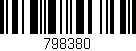 Código de barras (EAN, GTIN, SKU, ISBN): '798380'