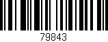 Código de barras (EAN, GTIN, SKU, ISBN): '79843'