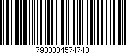 Código de barras (EAN, GTIN, SKU, ISBN): '7988034574748'