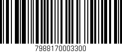 Código de barras (EAN, GTIN, SKU, ISBN): '7988170003300'