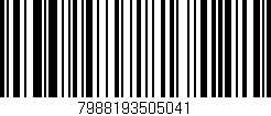 Código de barras (EAN, GTIN, SKU, ISBN): '7988193505041'