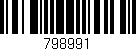 Código de barras (EAN, GTIN, SKU, ISBN): '798991'