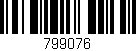 Código de barras (EAN, GTIN, SKU, ISBN): '799076'