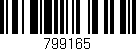 Código de barras (EAN, GTIN, SKU, ISBN): '799165'