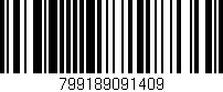 Código de barras (EAN, GTIN, SKU, ISBN): '799189091409'