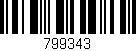 Código de barras (EAN, GTIN, SKU, ISBN): '799343'