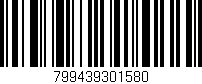 Código de barras (EAN, GTIN, SKU, ISBN): '799439301580'