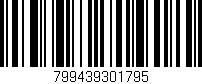 Código de barras (EAN, GTIN, SKU, ISBN): '799439301795'