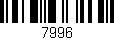 Código de barras (EAN, GTIN, SKU, ISBN): '7996'