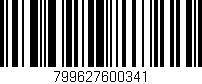 Código de barras (EAN, GTIN, SKU, ISBN): '799627600341'