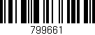 Código de barras (EAN, GTIN, SKU, ISBN): '799661'