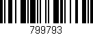 Código de barras (EAN, GTIN, SKU, ISBN): '799793'
