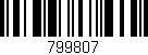 Código de barras (EAN, GTIN, SKU, ISBN): '799807'