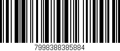 Código de barras (EAN, GTIN, SKU, ISBN): '7998388385884'
