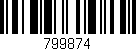 Código de barras (EAN, GTIN, SKU, ISBN): '799874'