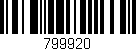Código de barras (EAN, GTIN, SKU, ISBN): '799920'