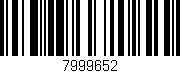 Código de barras (EAN, GTIN, SKU, ISBN): '7999652'
