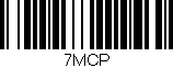 Código de barras (EAN, GTIN, SKU, ISBN): '7MCP'