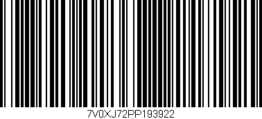 Código de barras (EAN, GTIN, SKU, ISBN): '7V0XJ72PP193922'