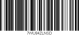 Código de barras (EAN, GTIN, SKU, ISBN): '7WU94ZLNSD'