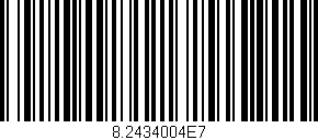 Código de barras (EAN, GTIN, SKU, ISBN): '8.2434004E7'