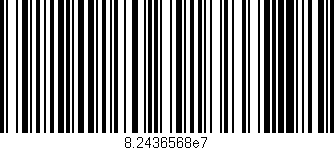 Código de barras (EAN, GTIN, SKU, ISBN): '8.2436568e7'