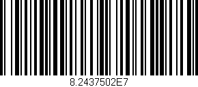 Código de barras (EAN, GTIN, SKU, ISBN): '8.2437502E7'