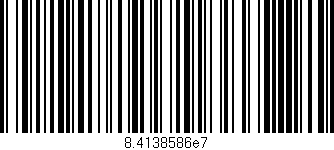 Código de barras (EAN, GTIN, SKU, ISBN): '8.4138586e7'