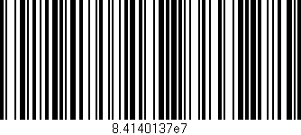 Código de barras (EAN, GTIN, SKU, ISBN): '8.4140137e7'