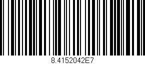 Código de barras (EAN, GTIN, SKU, ISBN): '8.4152042E7'