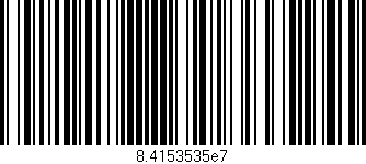 Código de barras (EAN, GTIN, SKU, ISBN): '8.4153535e7'