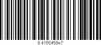 Código de barras (EAN, GTIN, SKU, ISBN): '8.4155458e7'