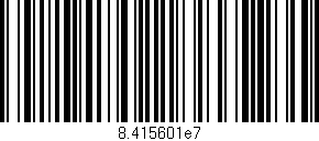 Código de barras (EAN, GTIN, SKU, ISBN): '8.415601e7'