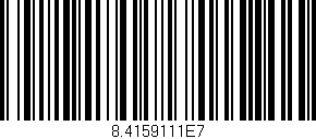 Código de barras (EAN, GTIN, SKU, ISBN): '8.4159111E7'